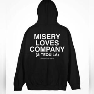ALF Misery Loves Company Black Pullover Hoodie XL NWOT